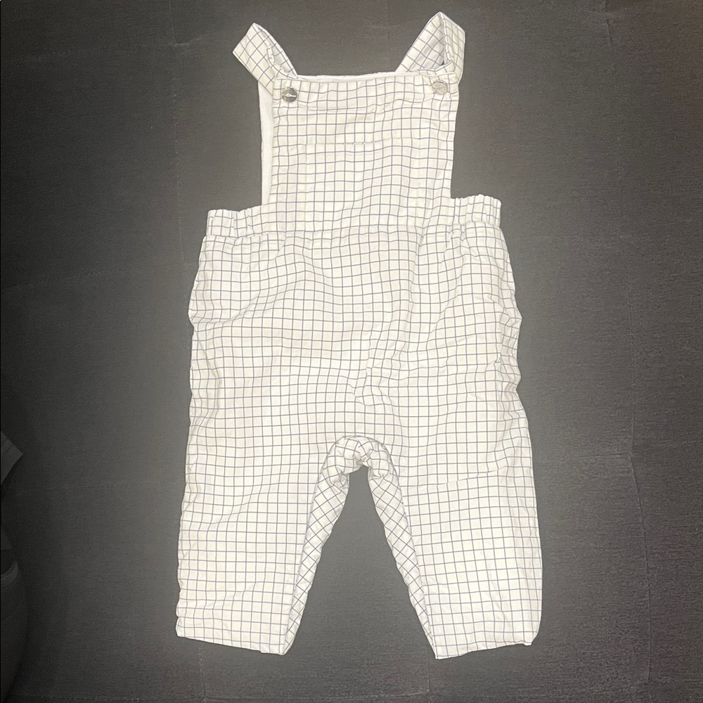 White & Blue Overalls